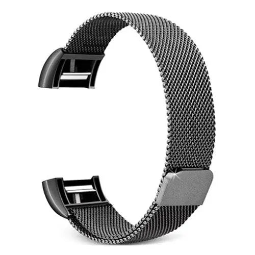 Fitbit Charge 2 Prestige Stainless Steel Mesh Loop Band - Avontic