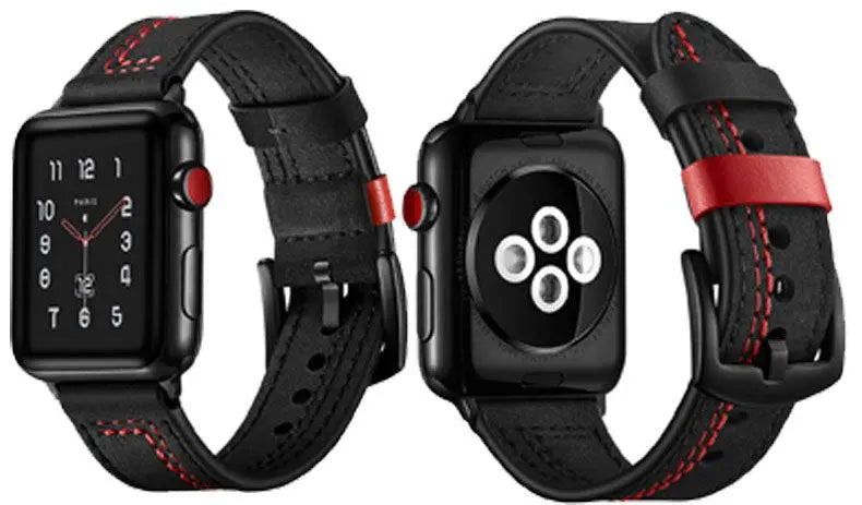 American Warrior Men's Leather Apple Watch Band - Avontic