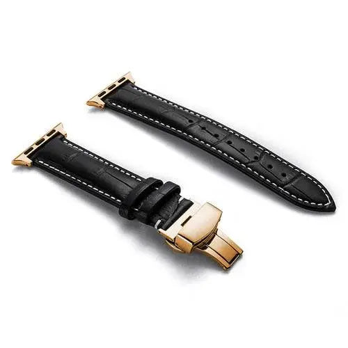 Genuine Cowhide Leather Apple Watch Band - Pinnacle Luxuries