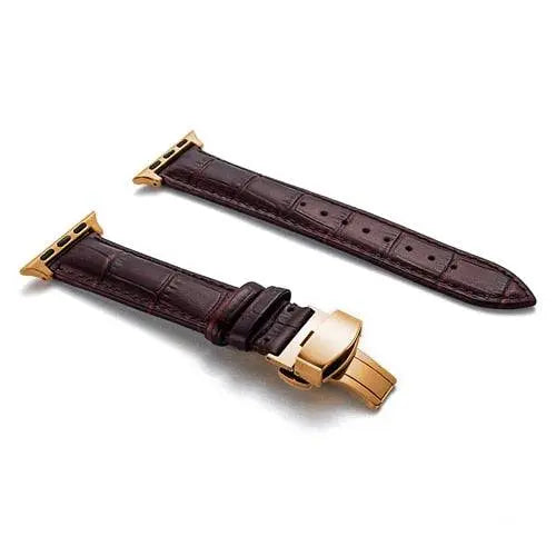 Genuine Cowhide Leather Apple Watch Band - Pinnacle Luxuries