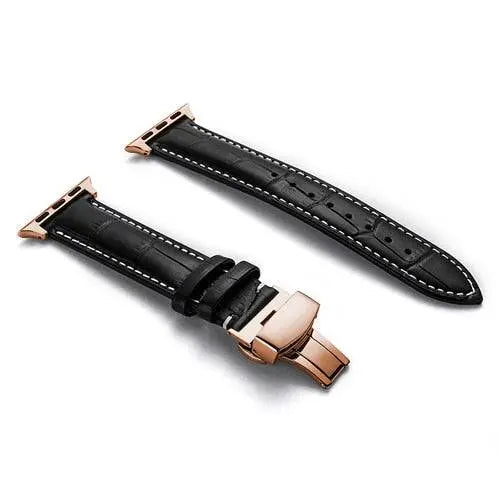Genuine Cowhide Leather Apple Watch Band - Pinnacle Luxuries