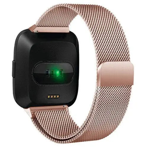 Fitbit Versa Prestige Stainless Steel Mesh Loop Band - Avontic