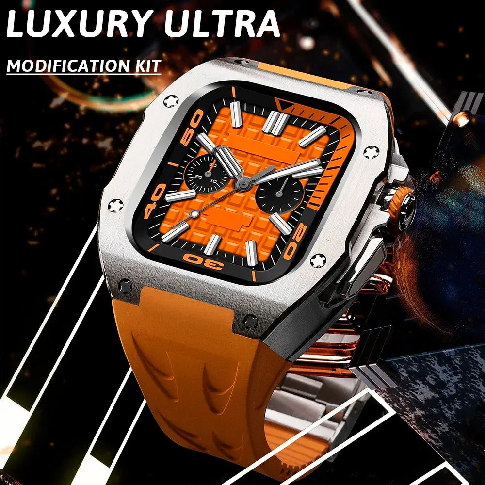 TitanCarbon Luxury Modification Kit for Apple Watch Ultra 2/1 Avontic