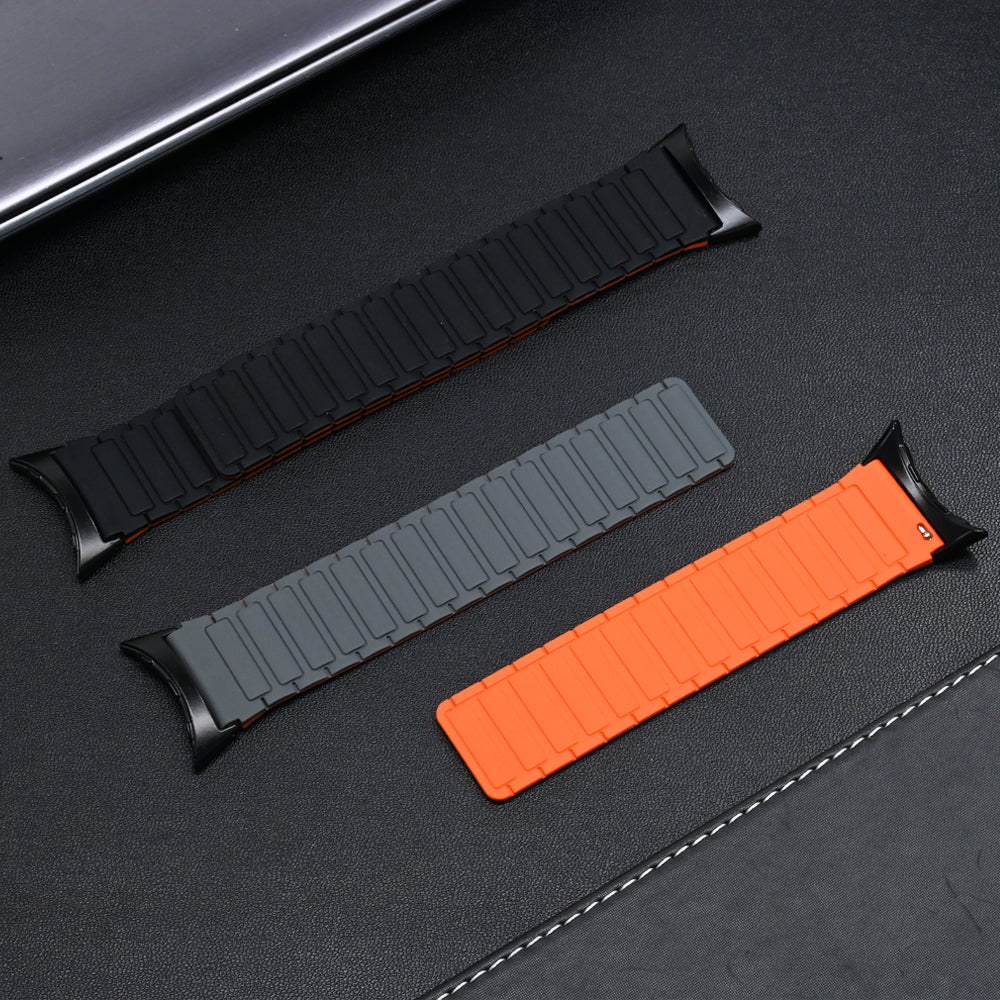 MagnoFlex™ Sport Band for Google Pixel Watch 3 & 4 (45mm) – Magnetic Silicone Performance Strap