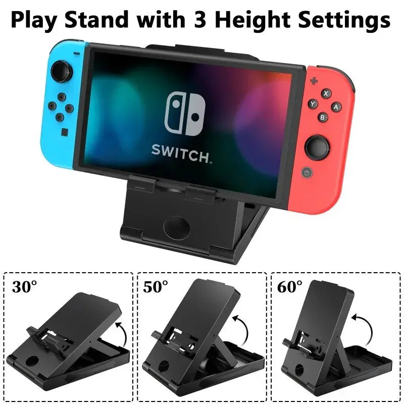 12-in-1 oversized handbag suitable for Nintendo Switch, equipped with screen tempered film handle and other accessories Avontic