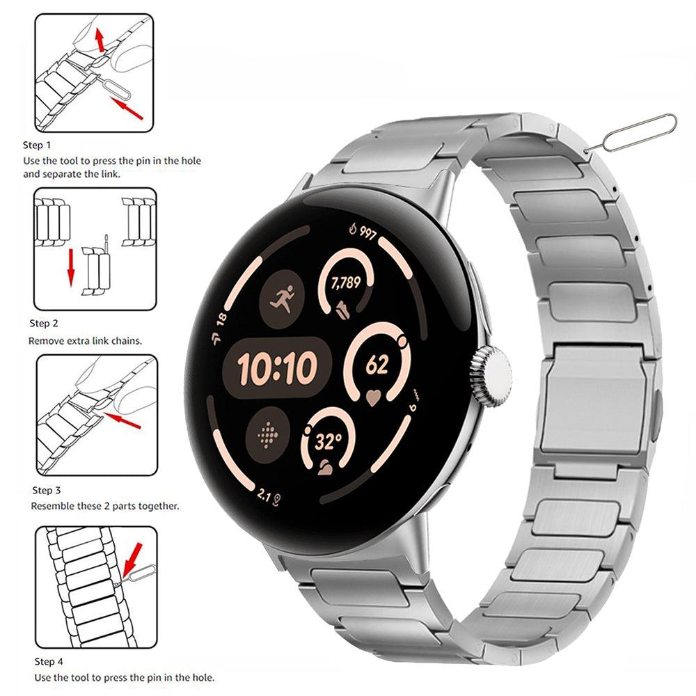 TitanLink™ Luxury Band for Google Pixel Watch 3 & 4 (45mm) – Grade 5 Titanium