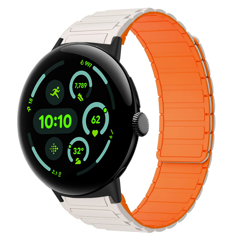 MagnoFlex™ Sport Band for Google Pixel Watch 3 & 4 (45mm) – Magnetic Silicone Performance Strap