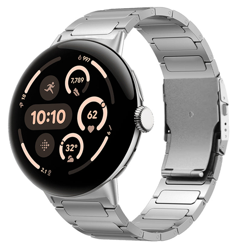 Titanium Elite Two-Tone Band for Google Pixel Watch 5, 4 & 3 (45mm)