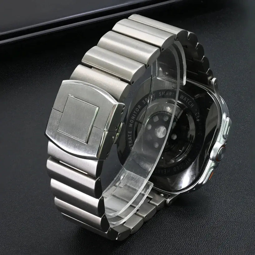 Titanium Elite Band for Apple Watch Ultra – Grade 2 Titanium with Stainless Steel Buckle
