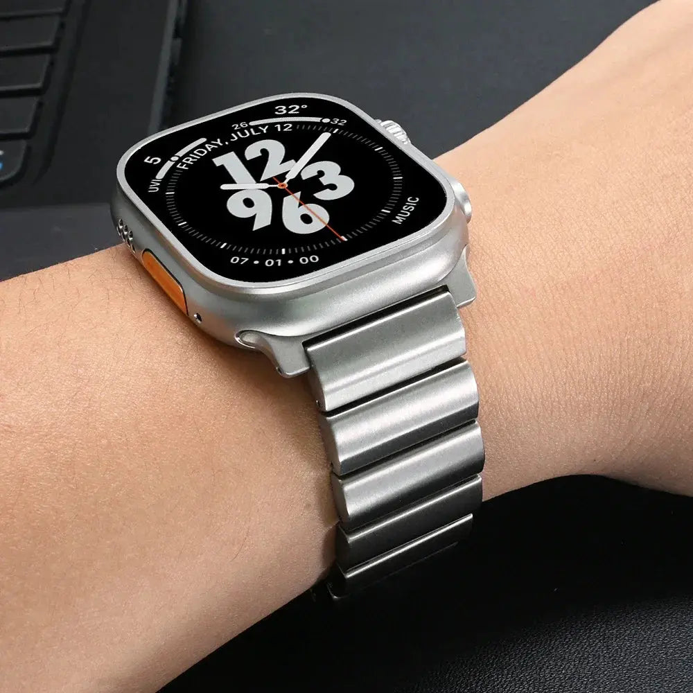 Titanium Strap for Apple Watch Ultra 1/2 49mm 316L Stainless Steel Buckle Band for Iwatch Series 9 8 7 6 45mm 44mm 42mm Bracelet Avontic