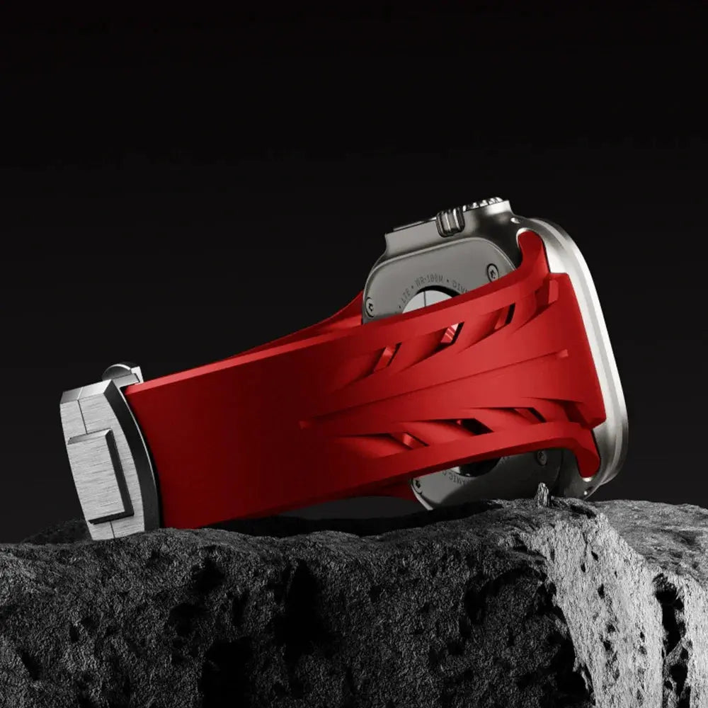 Cut To Size Silicone Strap for Apple Watch Ultra 1/2 49mm 45mm 44mm 42mm Premium Silicone Band for Iwatch Series 9 8 7 6 5 4 Se Avontic