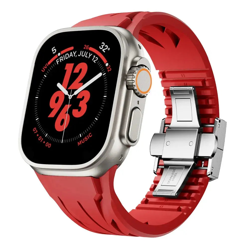 PrecisionFlex Custom Designed Silicone Band for Apple Watch Series 12 (46mm) & Ultra 4 (49mm)