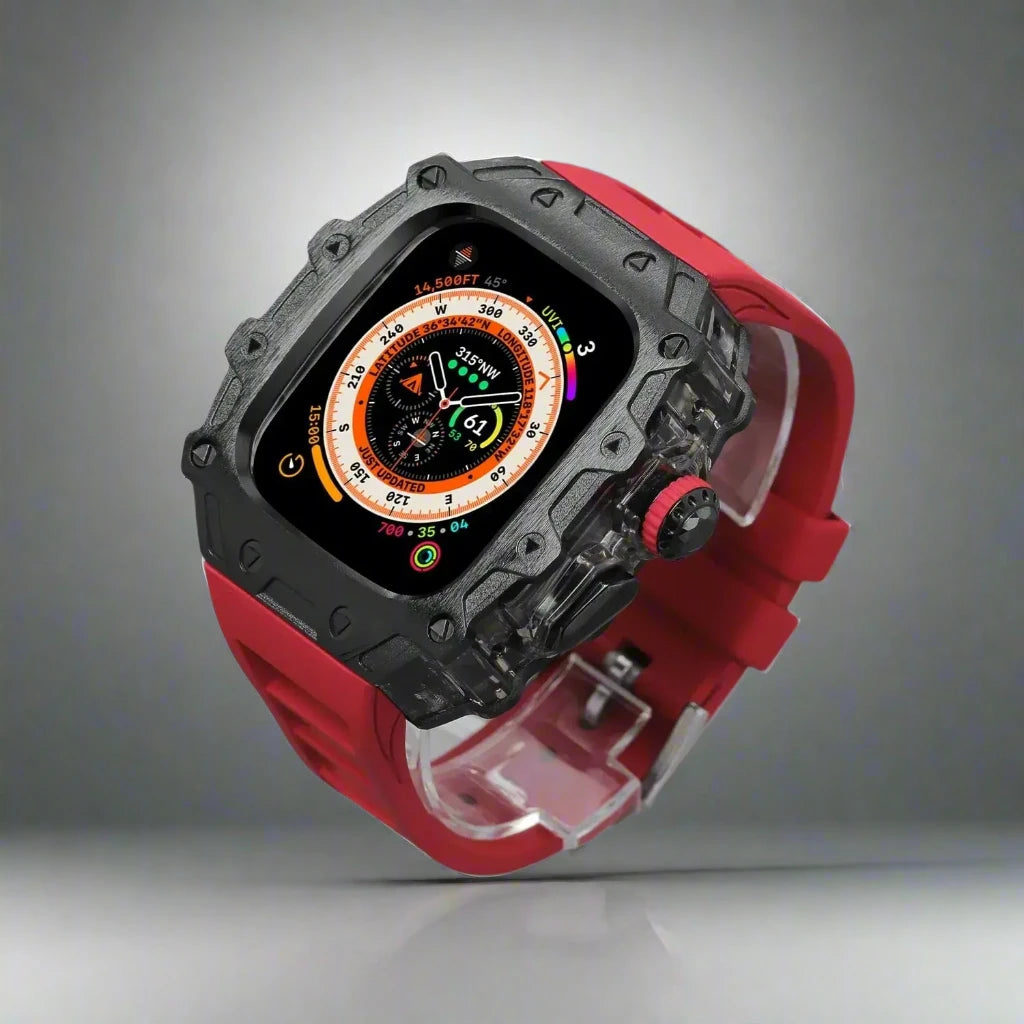Titanium Alloy Case and Fluorubber Band Combo for Apple Watch Ultra and Ultra 2 - Avontic