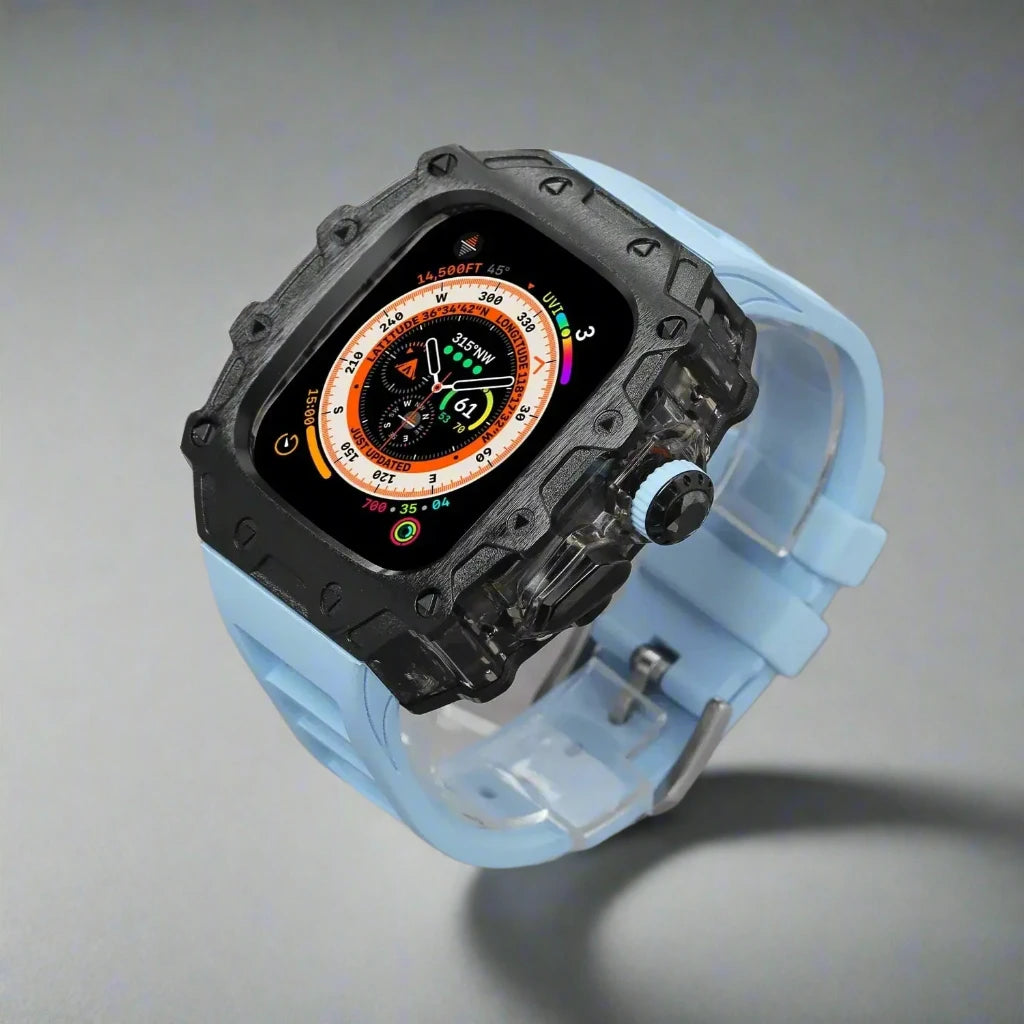 Titanium Alloy Case and Fluorubber Band Combo for Apple Watch Ultra and Ultra 2 - Avontic