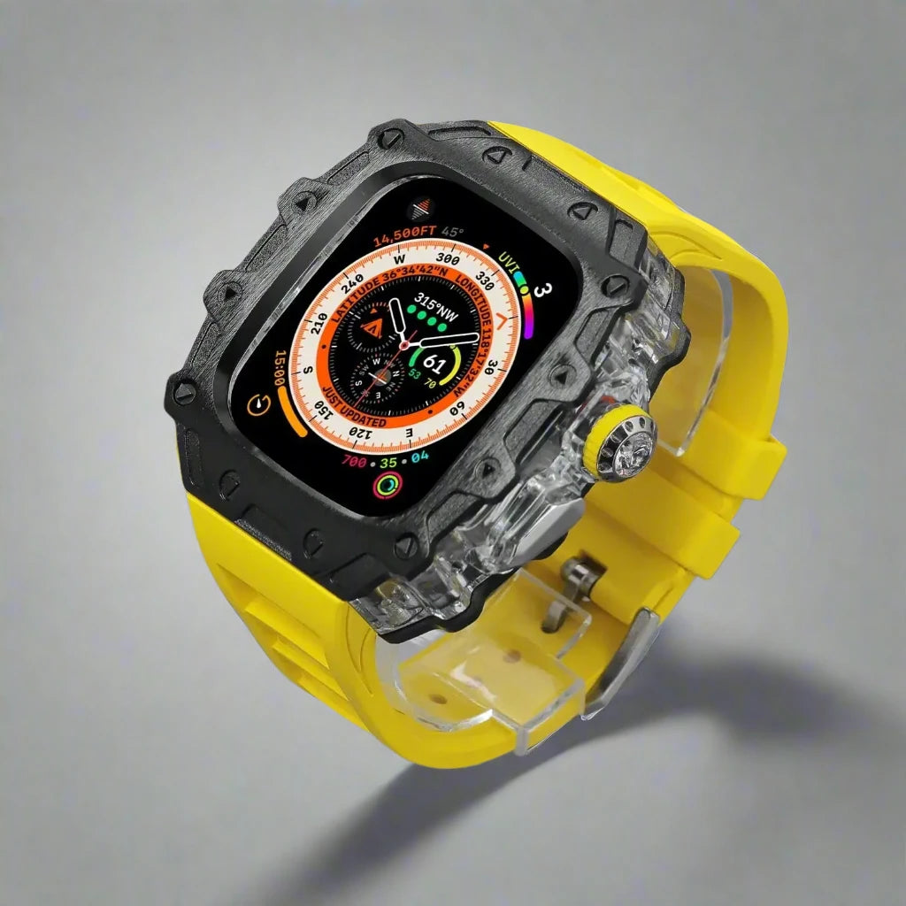 Titanium Alloy Case and Fluorubber Band Combo for Apple Watch Ultra and Ultra 2 - Avontic
