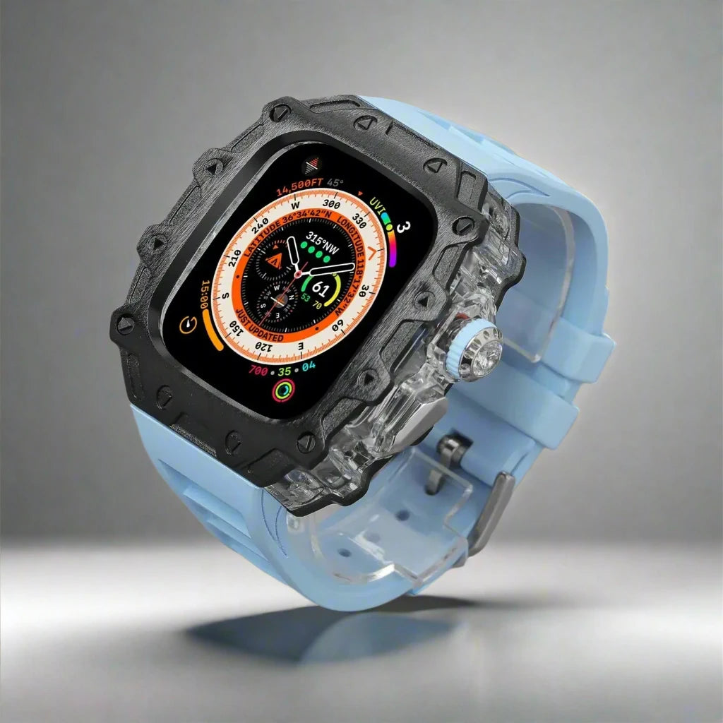Titanium Alloy Case and Fluorubber Band Combo for Apple Watch Ultra and Ultra 2 - Avontic