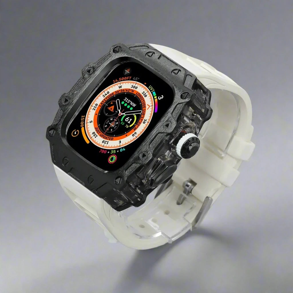 Titanium Alloy Case and Fluorubber Band Combo for Apple Watch Ultra and Ultra 2 - Avontic