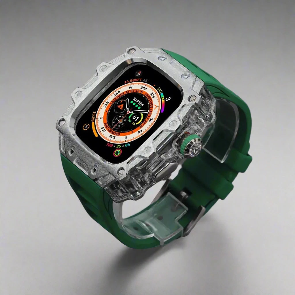 Titanium Alloy Case and Fluorubber Band Combo for Apple Watch Ultra and Ultra 2 - Avontic
