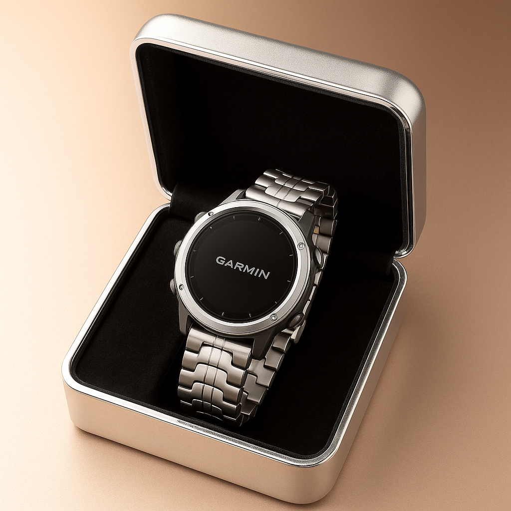 TitanElite Pro – Aerospace-Grade Titanium Band for Garmin Watches