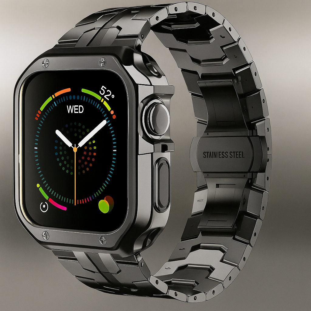 Infinity Ascend™ Series — Titanium Band & Armor Case for Apple Watch