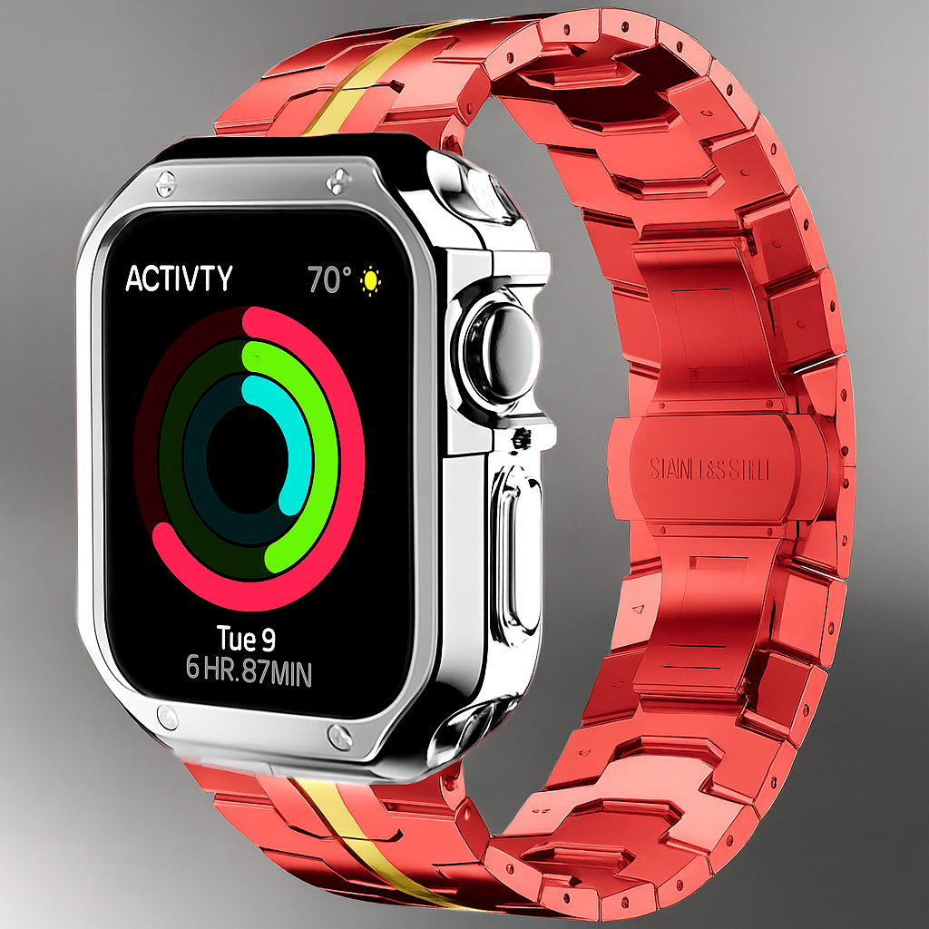 TitaniumGuard™ Ascend Series – Titanium Band & Protective Case for Apple Watch Ultra & Series 11/10/9/8/7