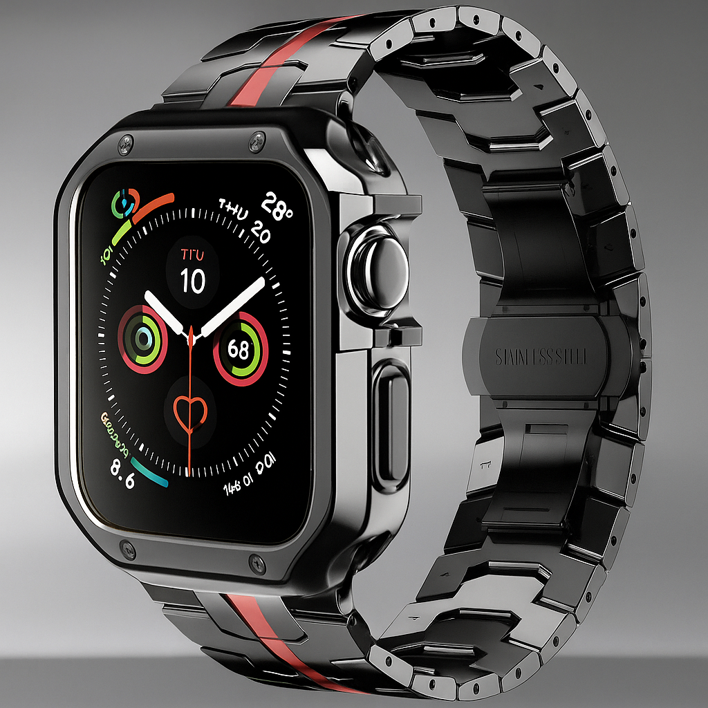 TitaniumGuard™ Ascend Series – Titanium Band & Protective Case for Apple Watch Ultra & Series 11/10/9/8/7
