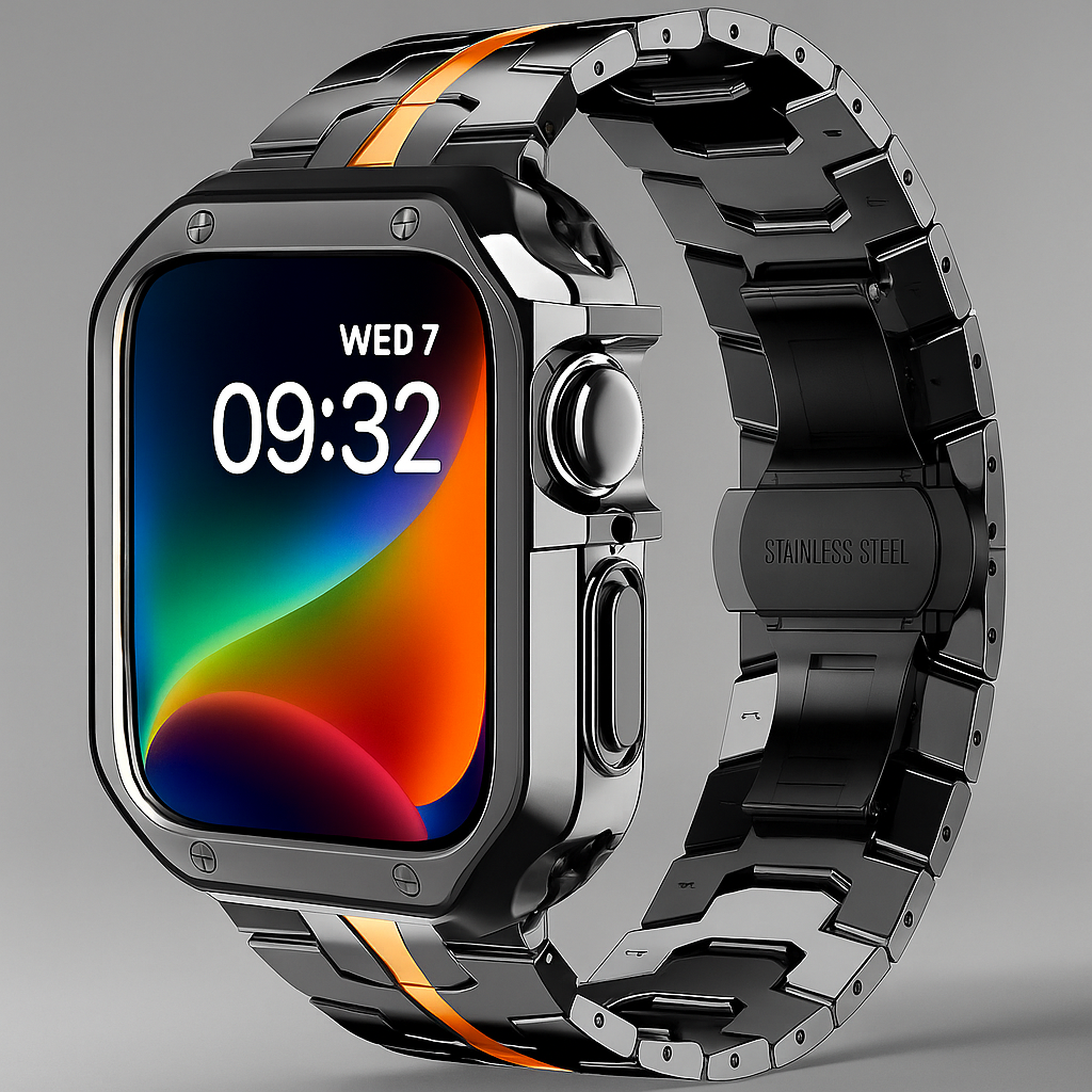 Infinity Ascend™ Series — Titanium Band & Armor Case for Apple Watch