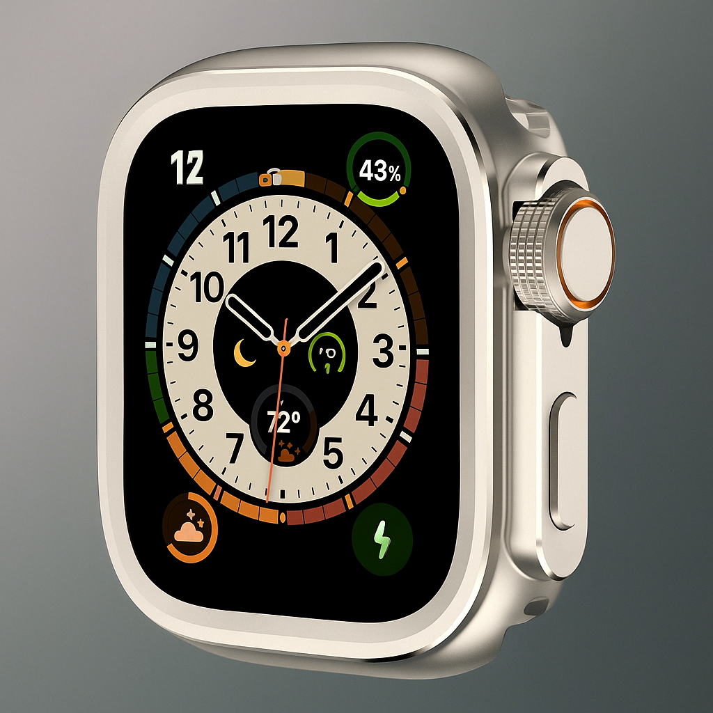 TitaniumGuard™ 360° Protective Case for Apple Watch Series 7/8/9/10/11 (44mm, 45mm, 46mm) - Aerospace Titanium