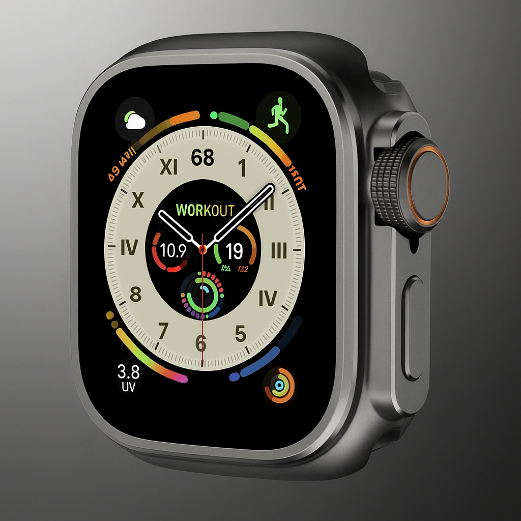 TitaniumGuard™ 360° Protective Case for Apple Watch Series 7/8/9/10/11 (44mm, 45mm, 46mm) - Aerospace Titanium