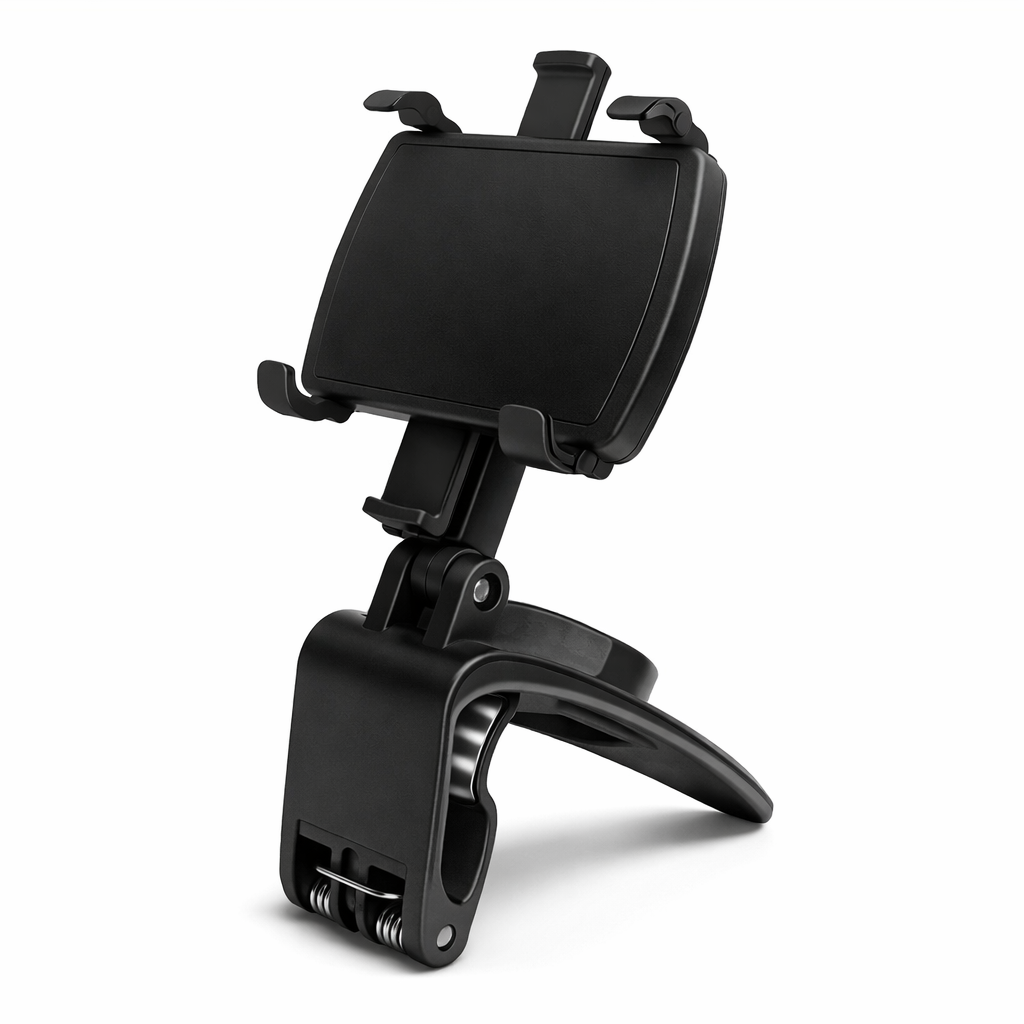 GripDrive Pro Clamp-Lock Car Phone Mount – Ultra-Stable Dashboard Stand for iPhone & Android
