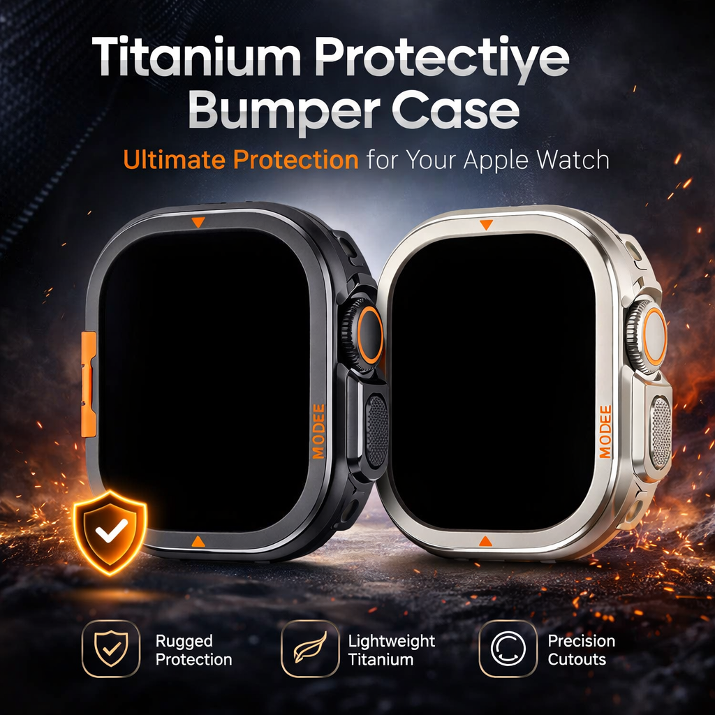 TitaniumGuard 360 Ultra Protective Case for Apple Watch Ultra 1, 2, 3 (49mm) + Series 11 & 10 (46mm)