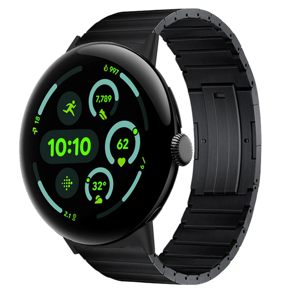 TitanLink Pro Titanium Band for Google Pixel Watch 4 & 3 – Premium Brushed Titanium Luxury Band (45mm Compatible)
