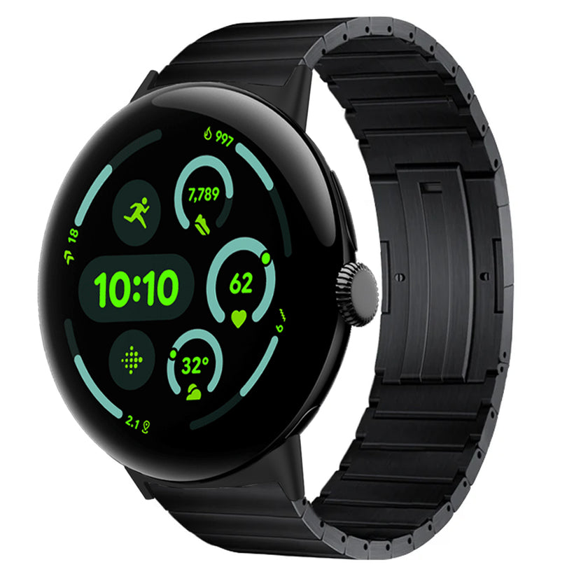 TitanLink Pro Brushed Titanium Band for Google Pixel Watch 5, 4 & 3 (45mm)