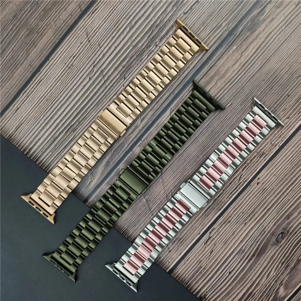 For apple watch 7 band + case 45mm 41mm Stainless steel bracelet for iwatch se apple watch 6/5/4/3 44mm 40mm 42mm 38mm band case Avontic