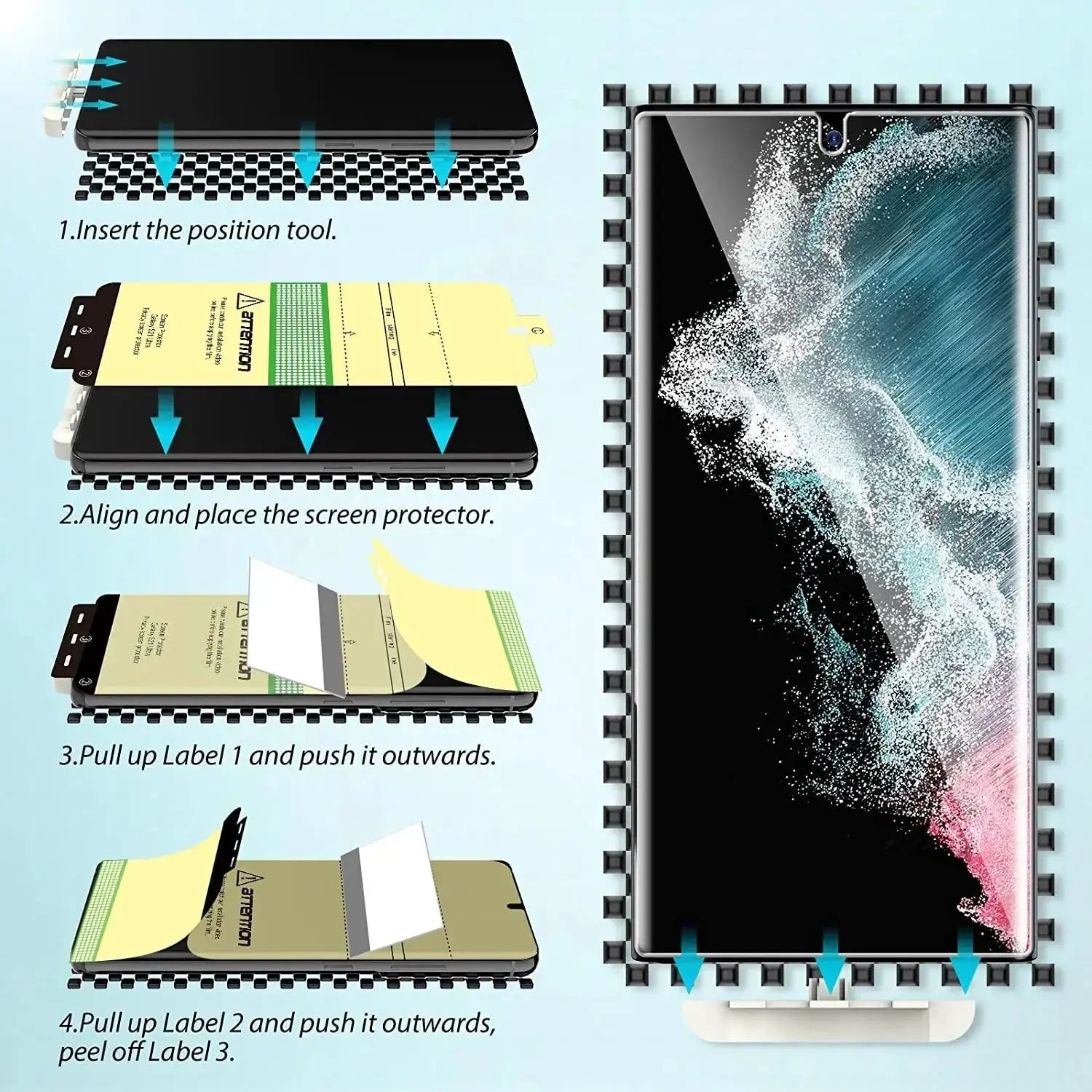 UltraShield 3D Curved Soft TPU Screen Protector for Samsung Galaxy S24 Series — product view 3