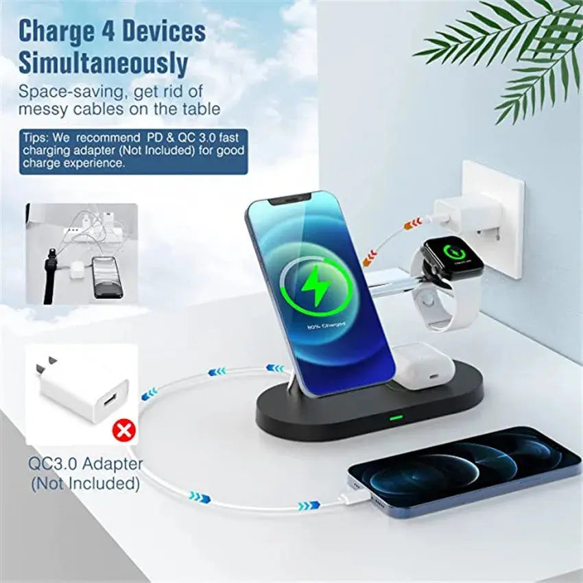 Avontic MagCharge 5-in-1 Charging Station For Apple — product view 4
