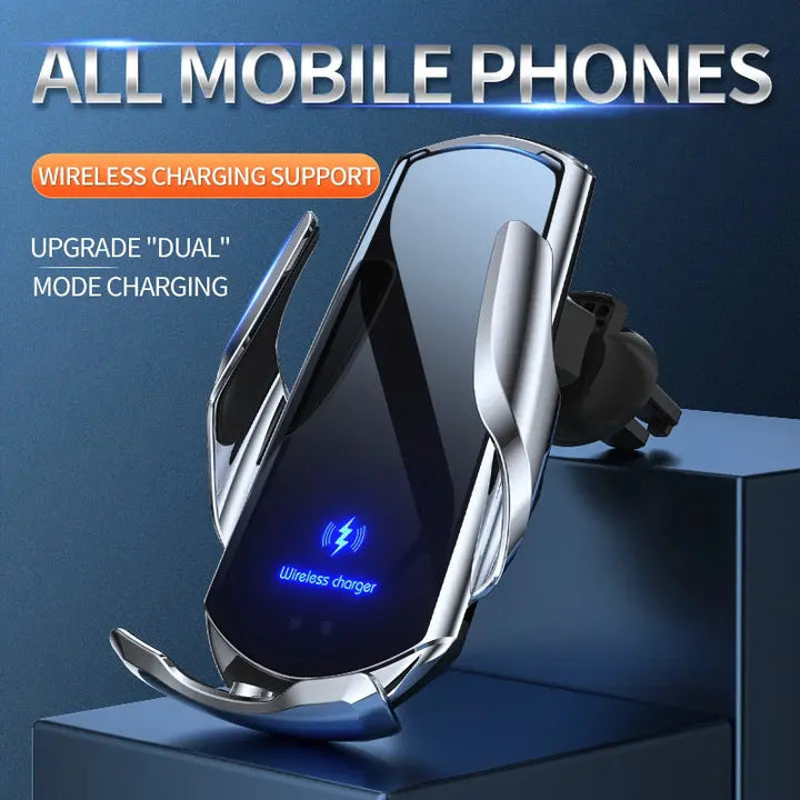 30W Car Wireless Charger Magnetic Automatic Car Mount Phone Holder For iPhone Xiaomi Samsung Infrared Induction Fast Charging Avontic