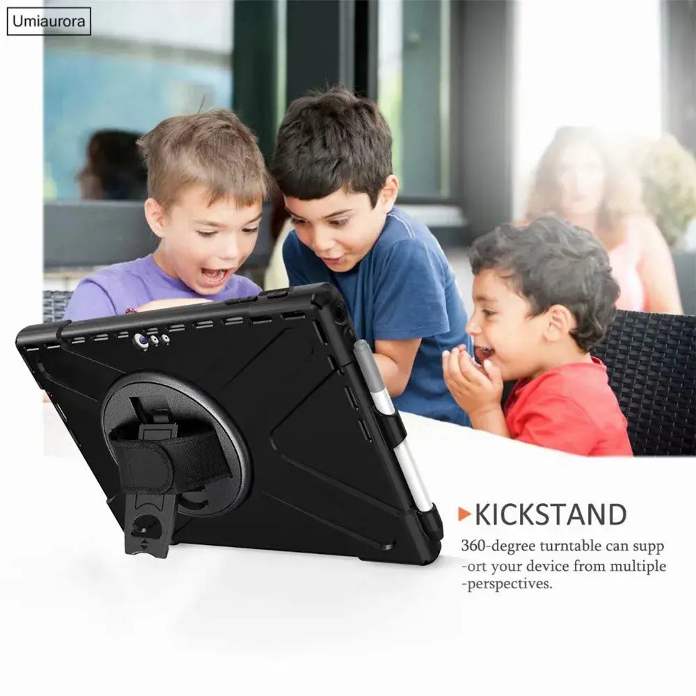 360 Rotating Hand Strap Kids Safe Shockproof Case for Microsoft Surface Pro 4 Pro 5 Pro 6 7 12.3" Surface Go 2 Pro X Cover Funda Avontic