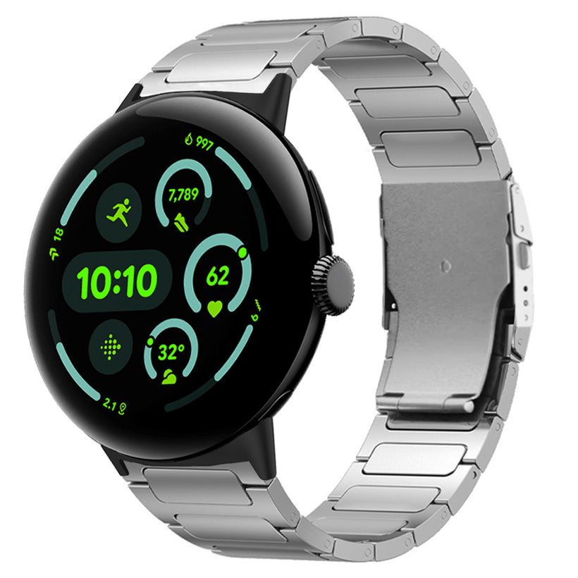 Titanium Elite Two-Tone Band for Google Pixel Watch 5, 4 & 3 (45mm)