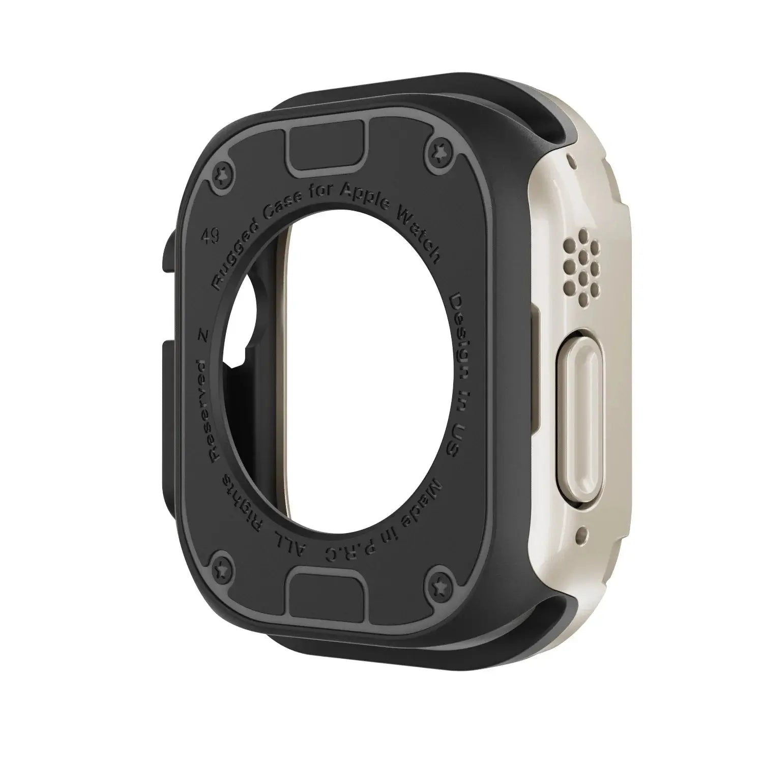2 in 1 Case for Apple Watch Series 8/7/SE/6/5/4 Ultra 41mm 45mm 40mm 44mm 49mm TPU + PC Shockproof Protector Bumper for iwatch Avontic