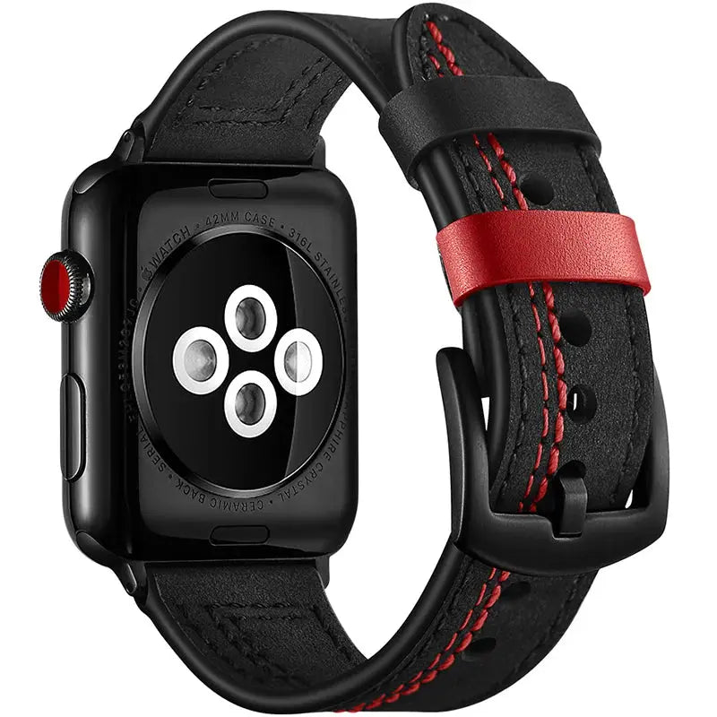 Leather Strap For Apple Watch Band 44mm Ultra 2 49mm 42mm 38/40mm watchband Correa bracelet iWatch Series 5 3 SE 6 7 8 9 45/41MM Avontic