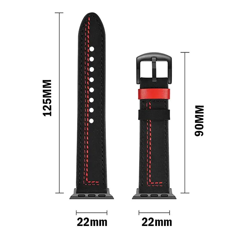 Leather Strap For Apple Watch Band 44mm Ultra 2 49mm 42mm 38/40mm watchband Correa bracelet iWatch Series 5 3 SE 6 7 8 9 45/41MM Avontic