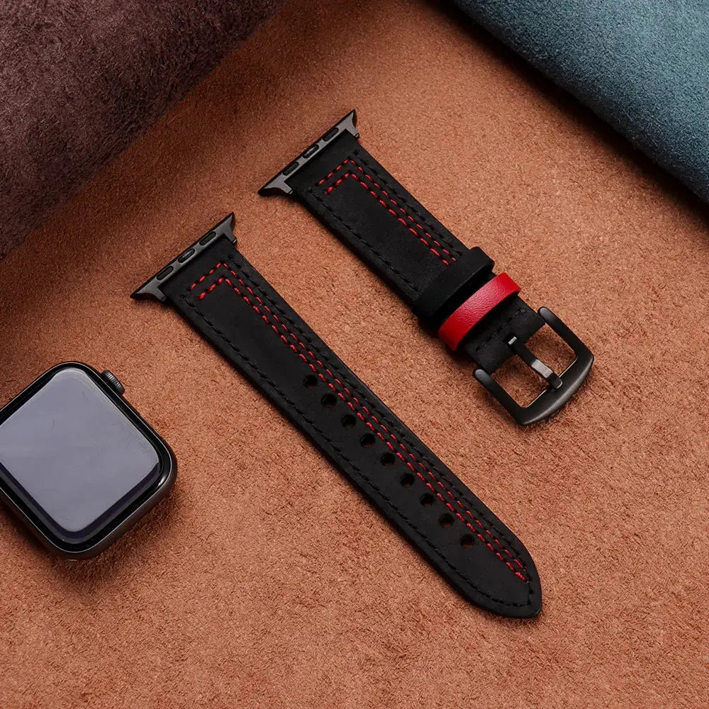 LuxeLeather FitBand for Apple Watch Series 12 (42/46mm) & Ultra 4 (49mm)