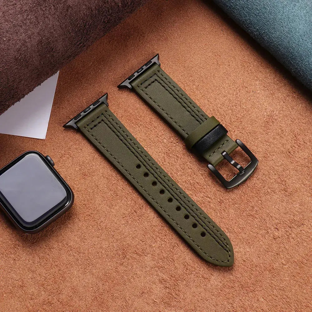 LuxeLeather FitBand for Apple Watch Series 12 (42/46mm) & Ultra 4 (49mm) — product view 18