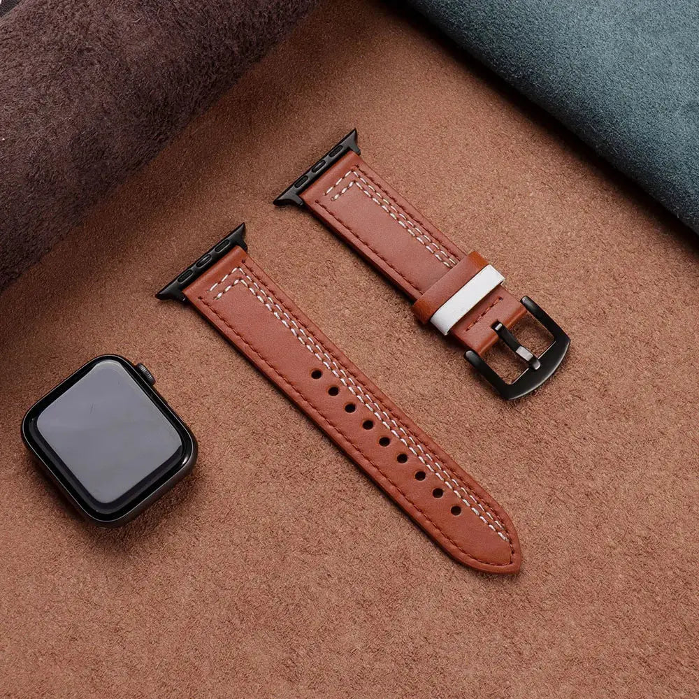 LuxeLeather FitBand for Apple Watch Series 12 (42/46mm) & Ultra 4 (49mm) — product view 9