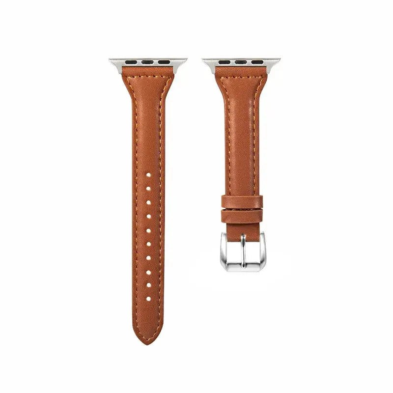 Ethereal Slim Genuine Leather Band for Apple Watch Series 12 (42/46mm) & Ultra 4 (49mm) — product view 3