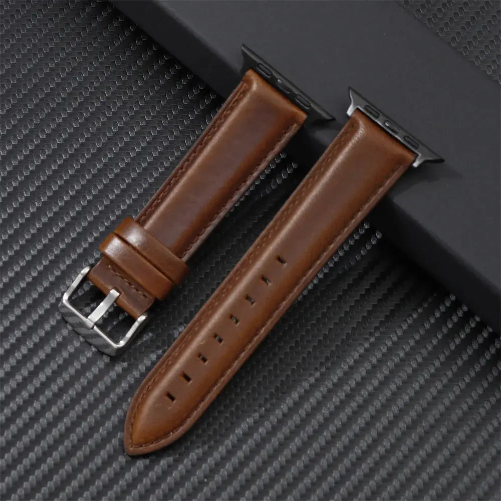 EliteLeather Genuine Calfskin Watchband for Apple Watch - Avontic