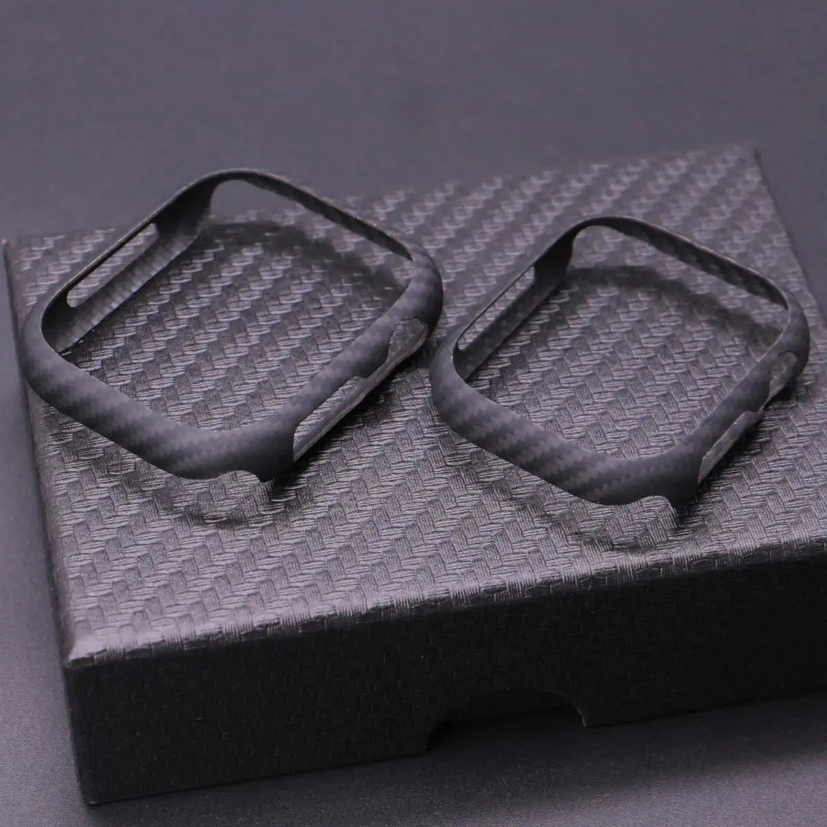 46MM 42MM Kevlar Carbon Fibre Thin Watch Case For Apple Watch 10 Aramid Fiber Protective Cover Avontic