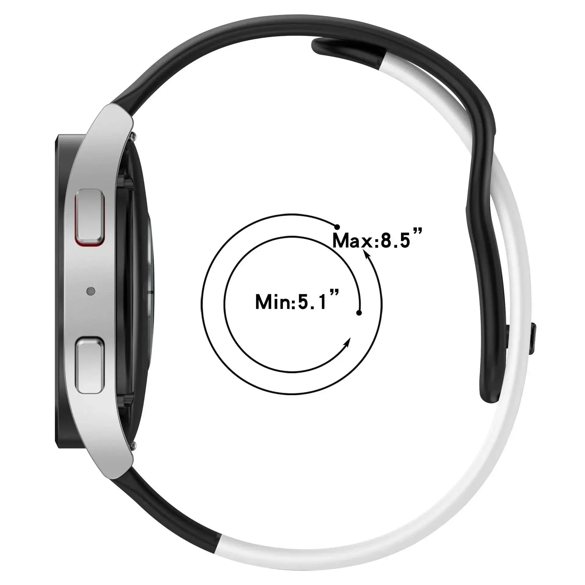 20mm 22mm Strap For Samsung Galaxy watch 6 4 classic/5 pro 44mm 40mm 47mm 43mm colourful Silicone bracelet Galaxy watch 4 strap Pinnacle Luxuries