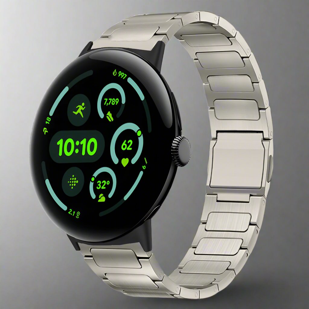 TitanLink™ Luxury Band for Google Pixel Watch 3 & 4 (45mm) – Grade 5 Titanium